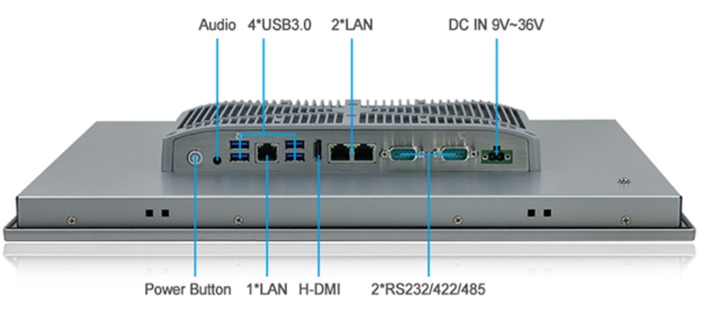 17" Panel PC - J6412 IP65 with RAM SSD