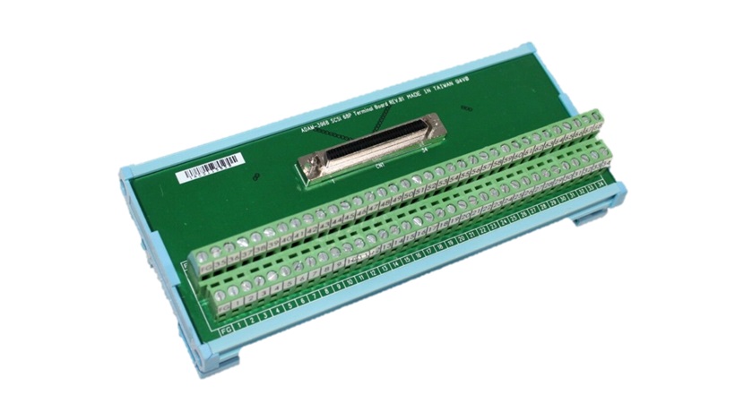 ADAM-3968-AE Advantech SCSI-68 Wiring Terminal DIN-Rail Mount