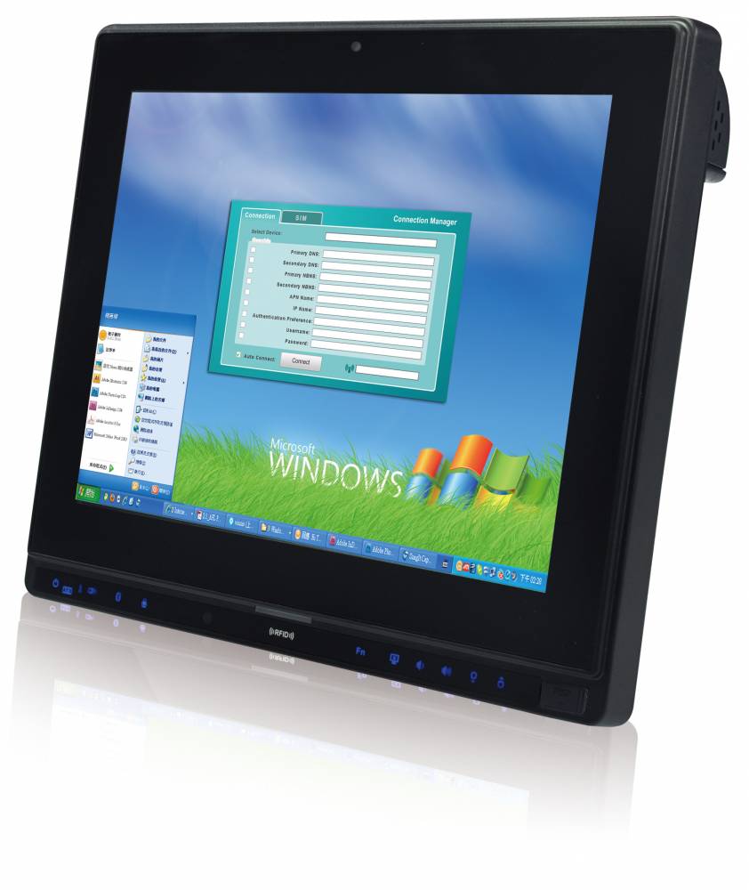 AFL2-12A-D525/PC/2G - 12" IEI Panel PC, Atom D525 All In One Industrial Touchscreen Computer