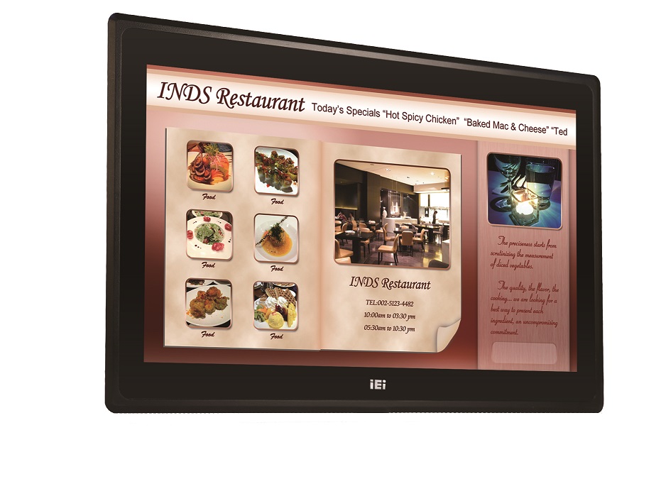 23.8"" IEI Industrial Panel Mount Capacitive Touchscreen