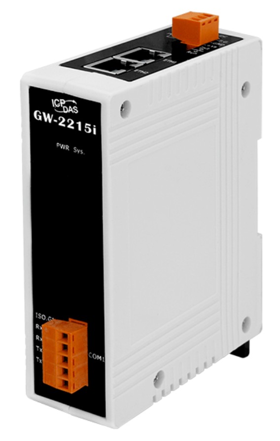 ICP DAS Modbus/TCP to RTU/ASCII Gateway with 2-Port Ethernet Switch