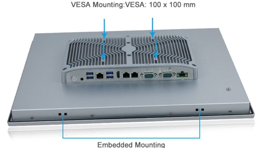 19" Panel PC - J6412 IP65 with RAM and SSD