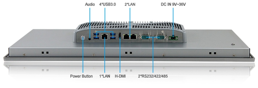 23.8" Panel PC - J6412 IP65 with RAM SSD