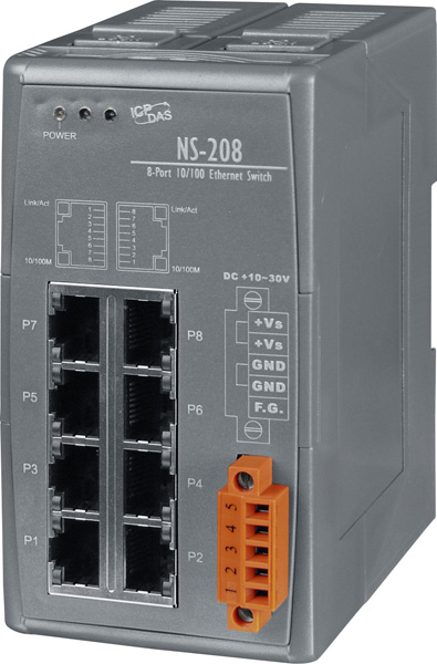 ICP DAS Unmanaged 8-Port Industrial Switch