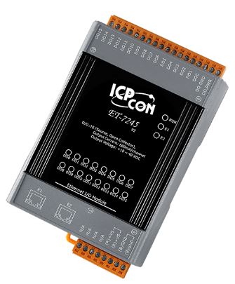 ICP DAS Remote IO Modbus TCP with 2 LAN and 16 DO Source Type