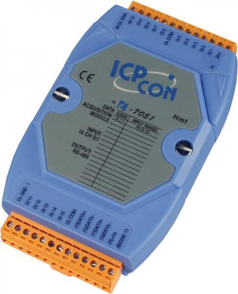 ICP DAS Remote IO DCON Protocol RS485 16DI with Display