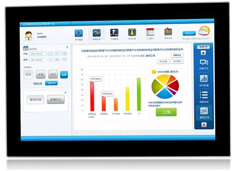 17.3" Industrial LCD Monitor
 Capacitive Touch with Panel Mount Kit