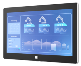 13.3"IEI Robust Industrial Touchscreen Monitor