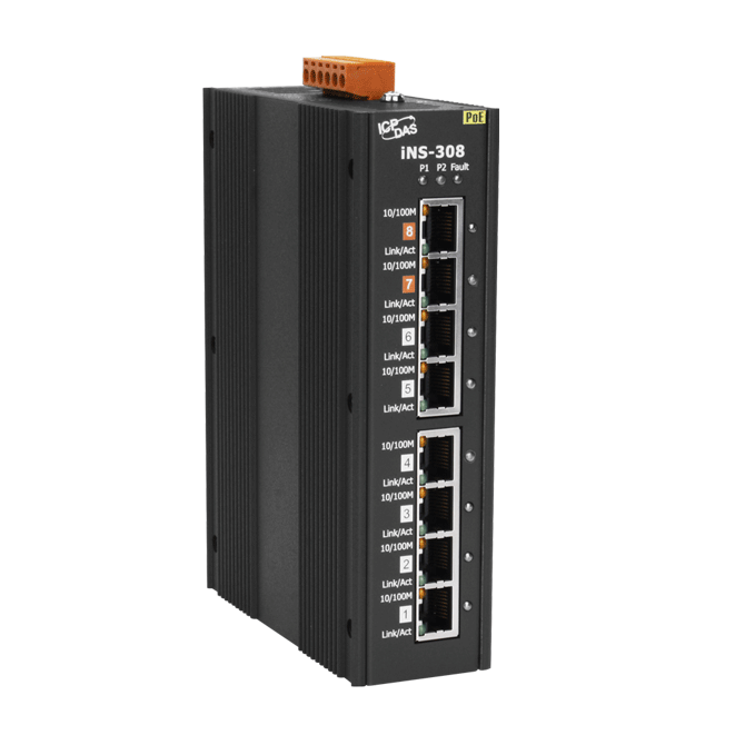 ICP DAS Unmanaged 8x POE Switch 100 Mbps