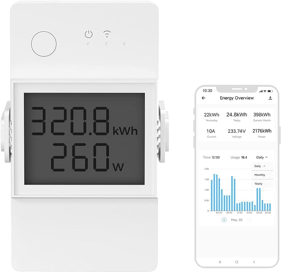 6920075777505 Sonoff Smart Power Meter Switch Wi-Fi