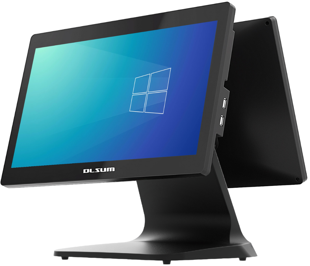 Dual Screen Point of Sale System Black