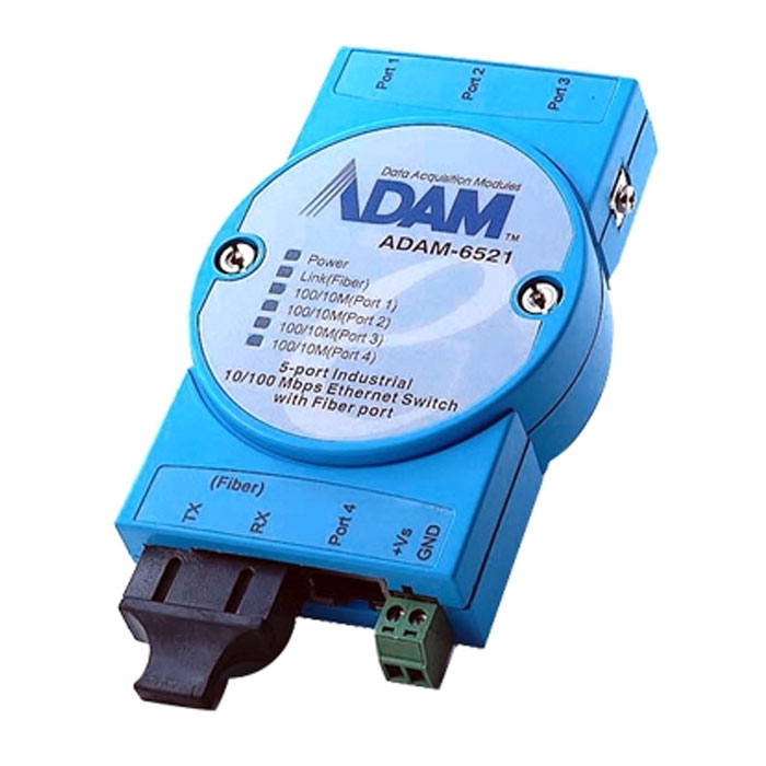 Advantech 4LAN 1 MM SC Fiber Switch