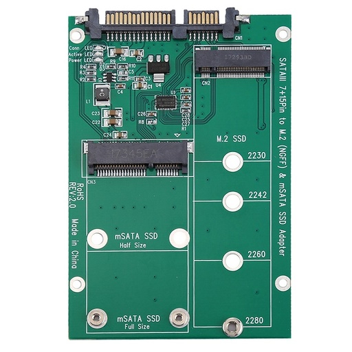 CONVERTER-M.2(SATA)/MSATA-SSD25