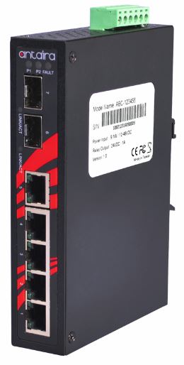 Antaira Unmanaged 5LAN 2SFP GBE Switch