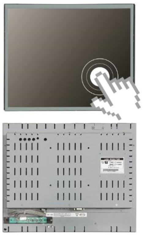 17" LCD Open Frame Resistive Touchscreen USB