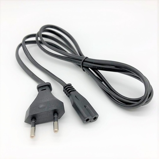 CABLE-POWER-BLACK-FIG8-2PIN